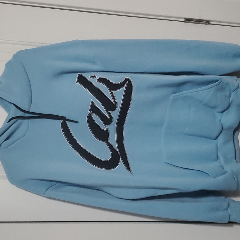 Mens light blue Cali hoodie xxl